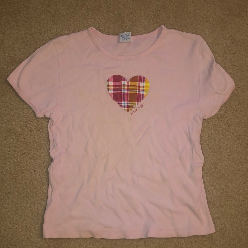 Old navy pink t-shirt girls size 10